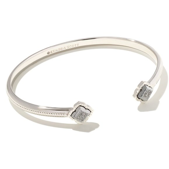 Kendra Scott Jewelry - ✨🆕NWT Kendra Scott Mallory cuff silver platinum drusy